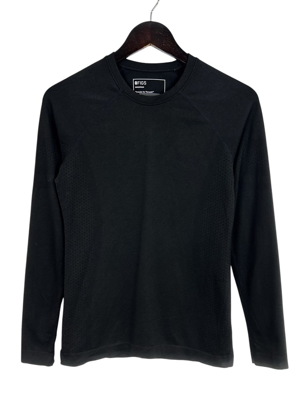 Figs Salta Seamless Longsleeve Underscrub Women's Size Small in Black